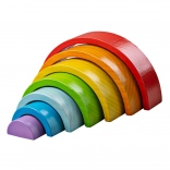 Small Wooden Stacking Rainbow BIGJIGS BABY