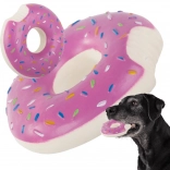 Squeaky donut for dogs – rubber chew toy 11.5 cm