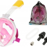 Volledige opvouwbare snorkelmasker S/M roze