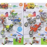 Set of 3D Cardboard Painting Motorbikes for Kids