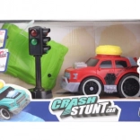 Raceauto op batterijen met verkeerslicht