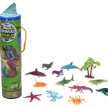 Set of 12 Animals in a Tube