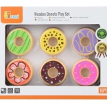Donuts en bois VIGA – set de 6 pièces