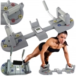 Multifunktionales Liegestützbrett mit Stoppuhr und Handyhalterung