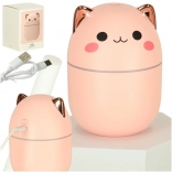 air humidifier and aroma diffuser cat pink with RGB backlight