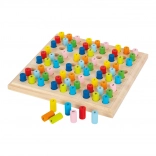 Wooden Sudoku with Colored Pegs