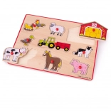 Insert Puzzle Farmstead Bigjigs Toys
