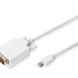 White Mini DisplayPort to DVI-D Cable, 2 m