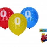 30 cm Balloons with Number 0 – Set of 5