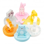 SMALL FOOT wooden shape-sorting puzzle – animals