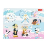 Houten puzzel middelgroot IJskasteel, 8 stukken