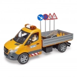 Bruder road maintenance vehicle Mercedes‑Benz Sprinter with figure and accessories