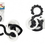 Figure-eight rings with pendants for infants