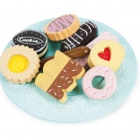 Le Toy Van wooden plate with cookies