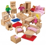 Set meubels en poppenhuis figuurtjes Bigjigs Toys