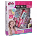 Hair Decorating Set with Applicator, 24 Charms