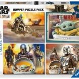 Puzzle RAVENSBURGER Star Wars: Mandalorian 4×100 stukjes