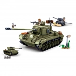 Sluban Army medium tank 2-in-1 and anti-aircraft gun building set
