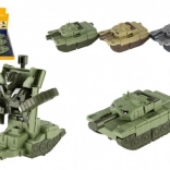 Tank/robot transformable en plastique 14 cm à inertie