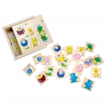 Bino wooden animal memory game