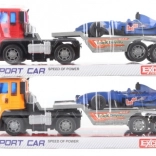 Plastic Truck with Formula Car for Kids