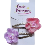 Flower hair clips for little princesses