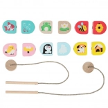 Cubika Where We Live – wooden lacing set for kids