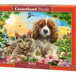 puzzle 500 pièces meilleurs amis – chat et chien