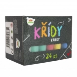 Craies de trottoir colorées 24 pcs dans une boîte