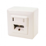 Flush/surface socket CAT5e 2xRJ45 shielded