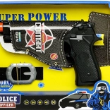 PLEJO Police Pistol with Belt – kids’ set for little officers