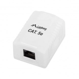 Lanberg Wall Network Socket RJ45 Cat 5E White