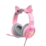 Gaming Headset with Cat Ears Havit Gamenote RGB Pink