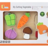 Wooden Set for Cutting Vegetables for Children