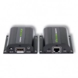 HDMI extender over Ethernet Cat5e/6/6a/7 up to 60 m with IR receiver, black