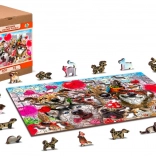 Wooden Puzzle Party Time 2 in 1