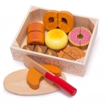 Wooden Slicing Bread Set for Kids