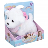 Walking plush dog with wired controller 22 cm