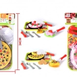 Plastic Play Food Set – Pizza and Cake