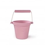Silicone beach bucket light pink BIGJIGS TOYS