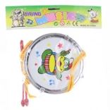 Kinder-Trommel mit Schlägeln und Trageriemen