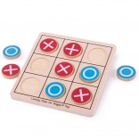 Wooden Tic-Tac-Toe BIGJIGS TOYS natural