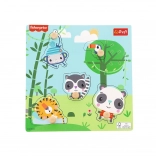 Houten inlegpuzzel FISHER-PRICE jungle, 5 stukjes