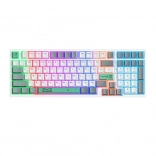 Mechanische Tastatur ONIKUMA G38, 98 Tasten, USB‑Kabel, weiß