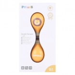 Wooden double-sided maracas with lion motif PolarB