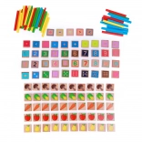 Lucy & Leo wooden educational set Learning to count (135 pieces)