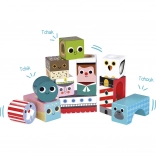 Vilac houten geluidsblokjes met zeethema, 11 stuks