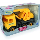 Plastic Crane Middle Truck 40 cm, Yellow – WADER