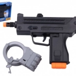 Police Submachine Gun with Handcuffs Set