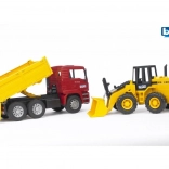 Bruder Dump Truck MAN Tipper and Front Loader FR130